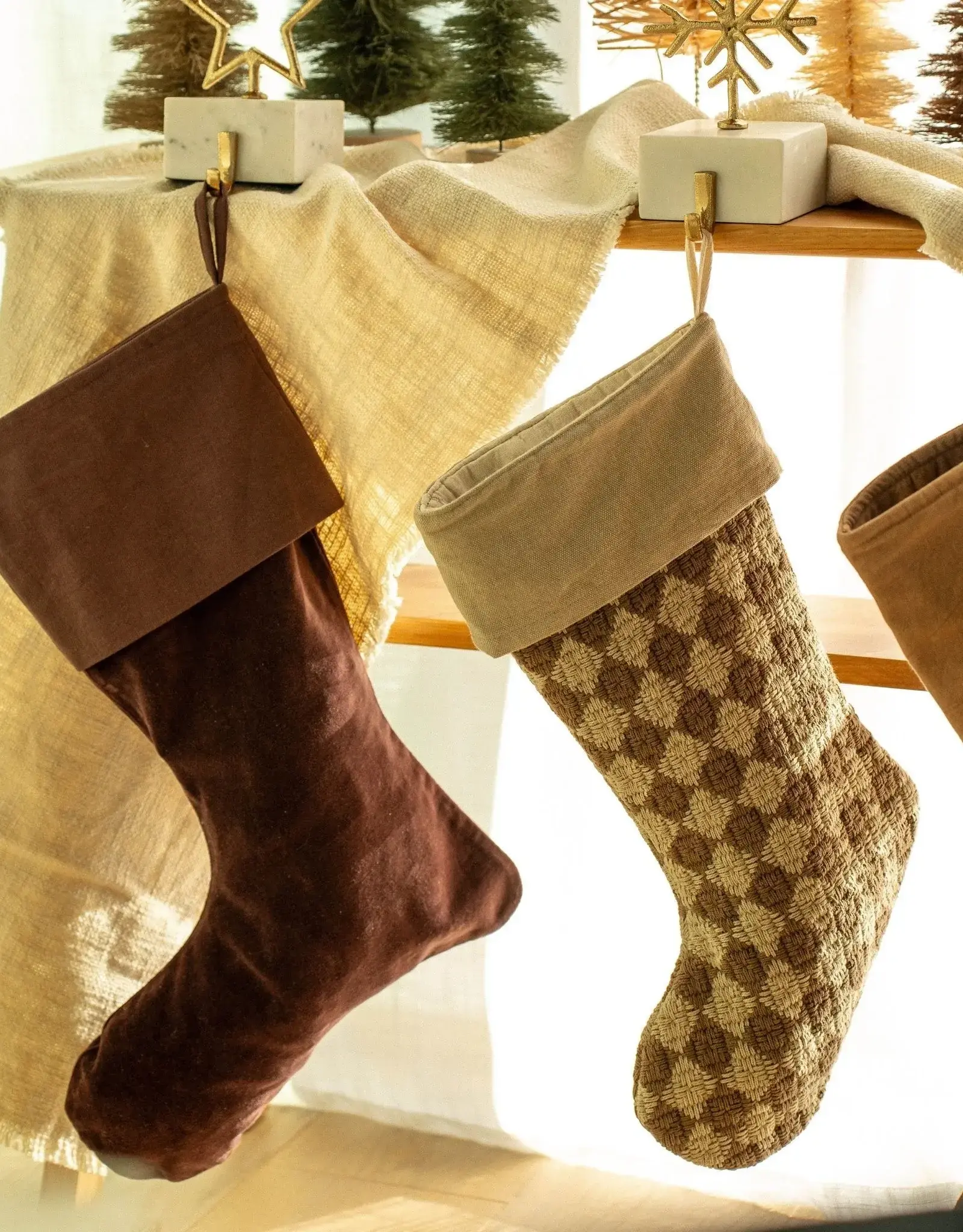 Check Weave Stocking