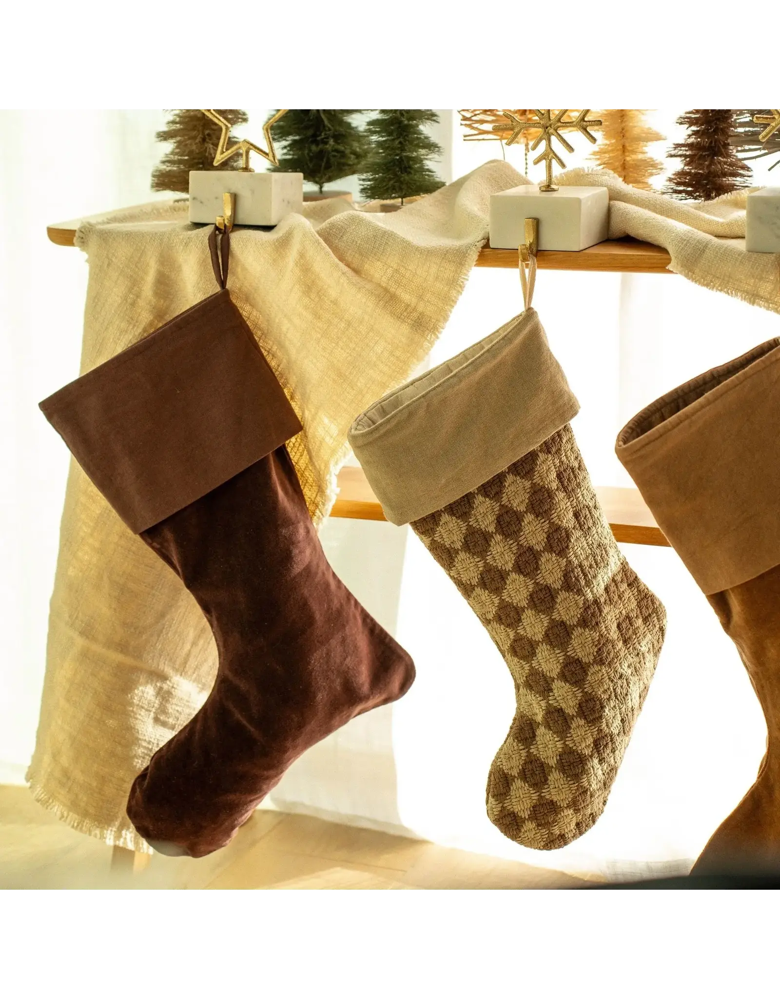 Check Weave Stocking
