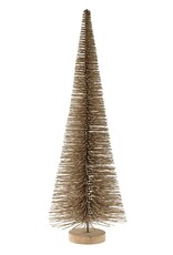 Tall Bottle Brush Tree, Champagne Sparkle