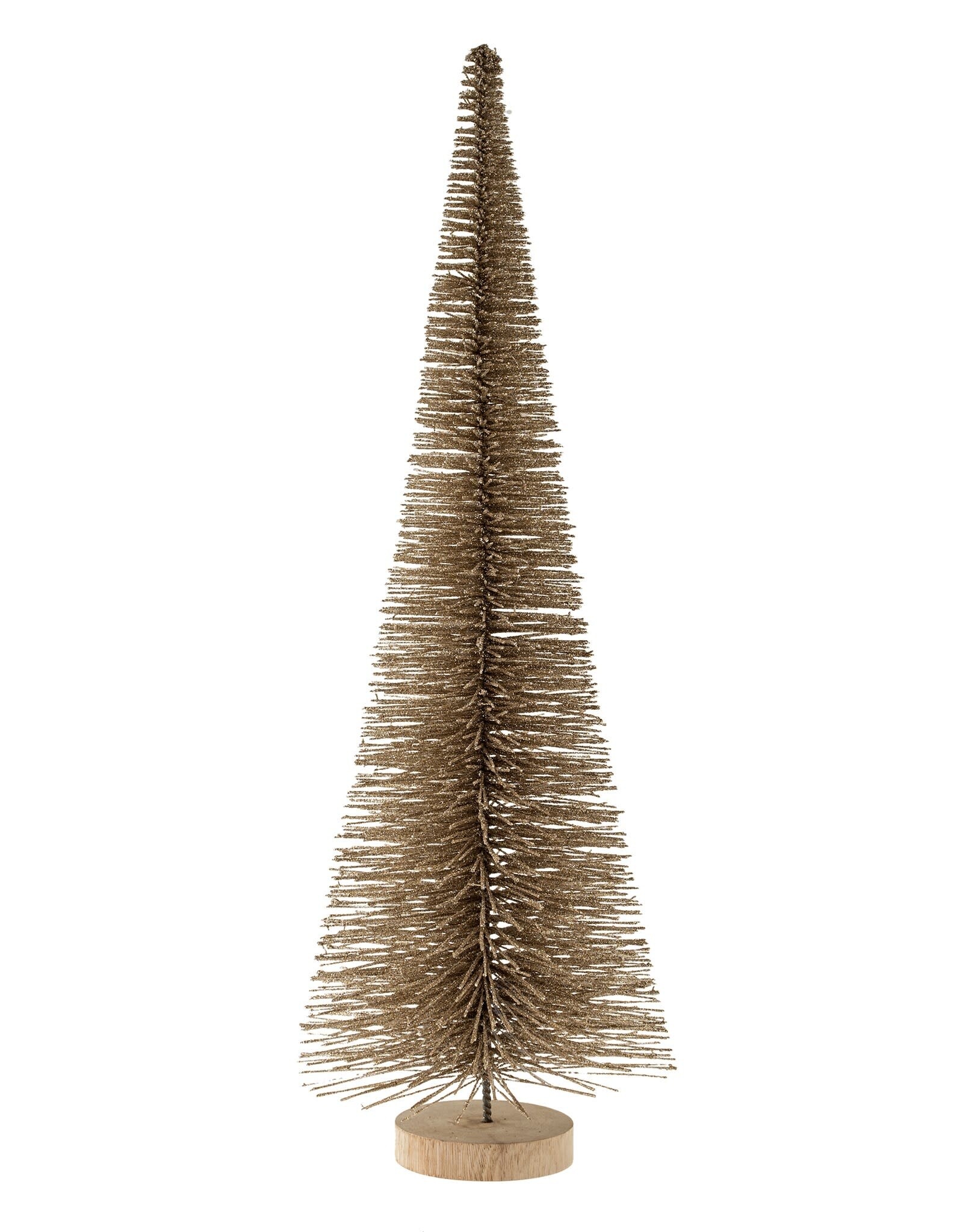 Tall Bottle Brush Tree, Champagne Sparkle