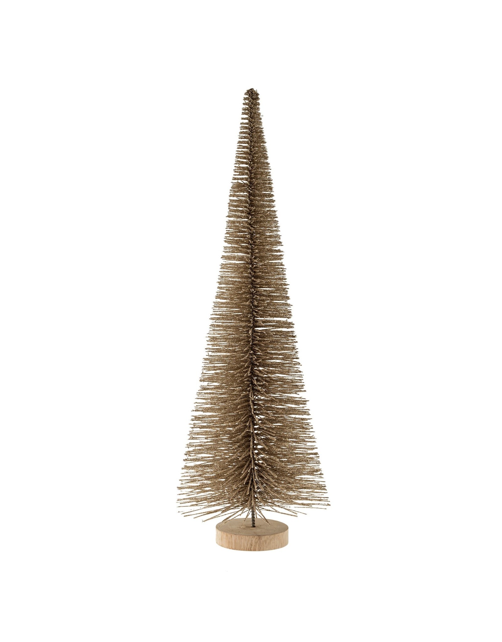 Tall Bottle Brush Tree, Champagne Sparkle