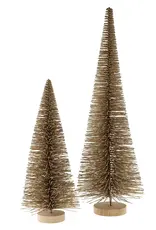 Tall Bottle Brush Tree, Champagne Sparkle
