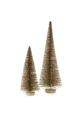 Tall Bottle Brush Tree, Champagne Sparkle
