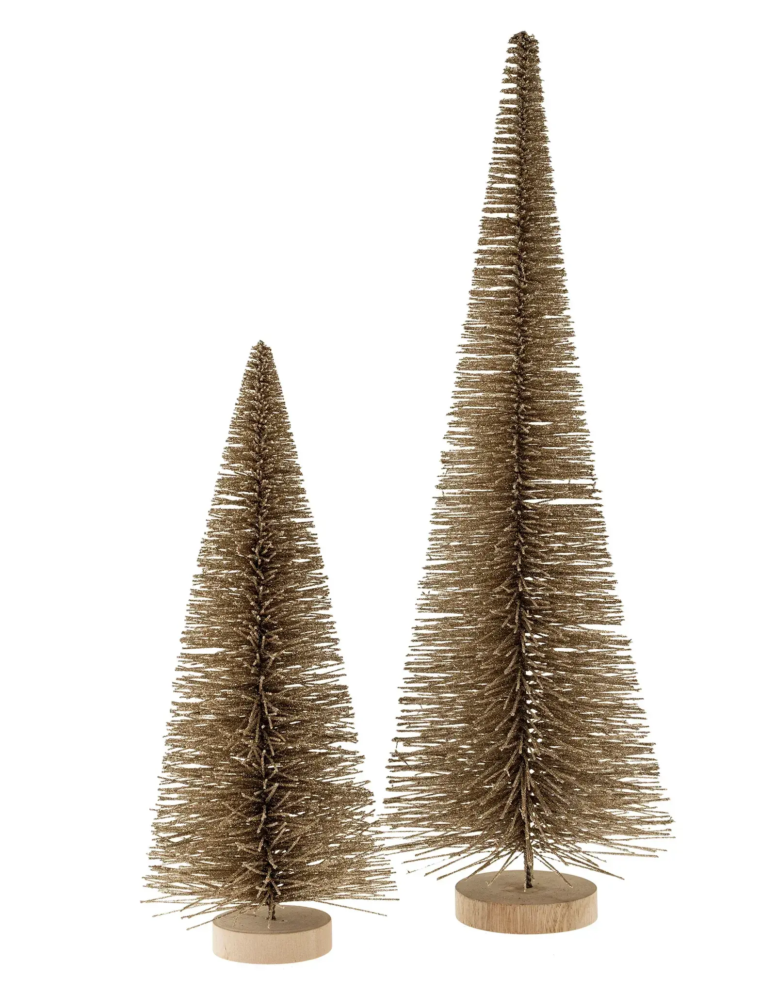 Tall Bottle Brush Tree, Champagne Sparkle