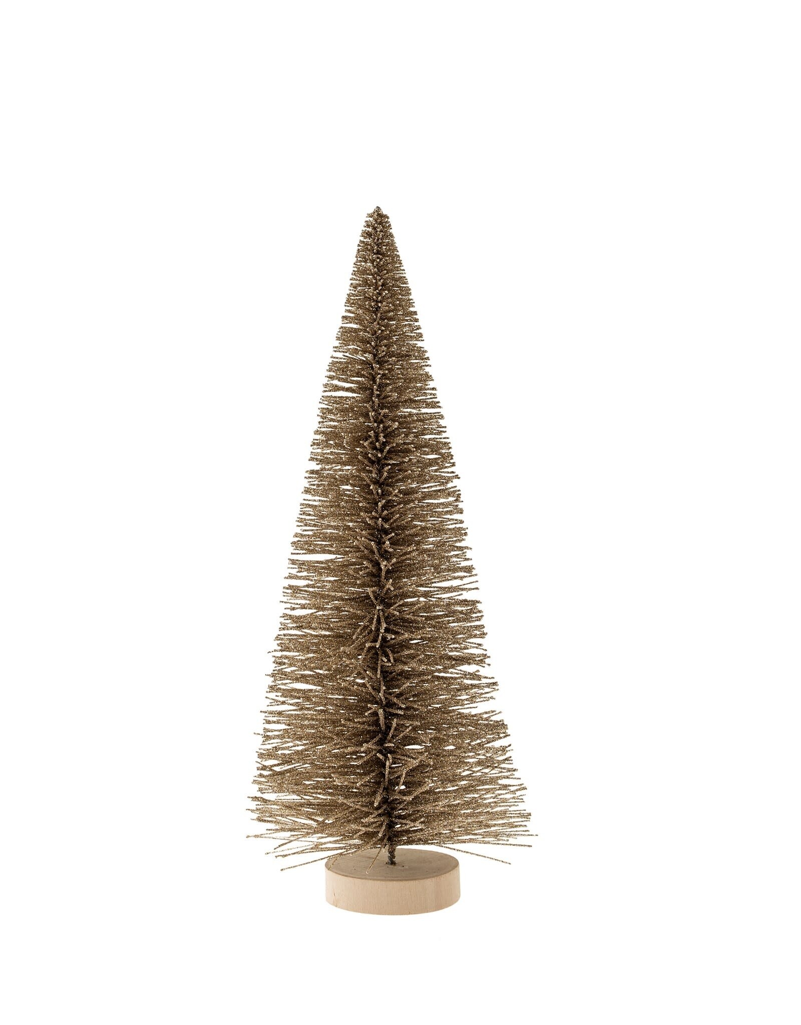 Tall Bottle Brush Tree, Champagne Sparkle