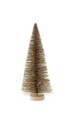 Tall Bottle Brush Tree, Champagne Sparkle