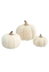 Felt Pumpkin, White
