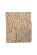 Faux Fur Throw, Taupe