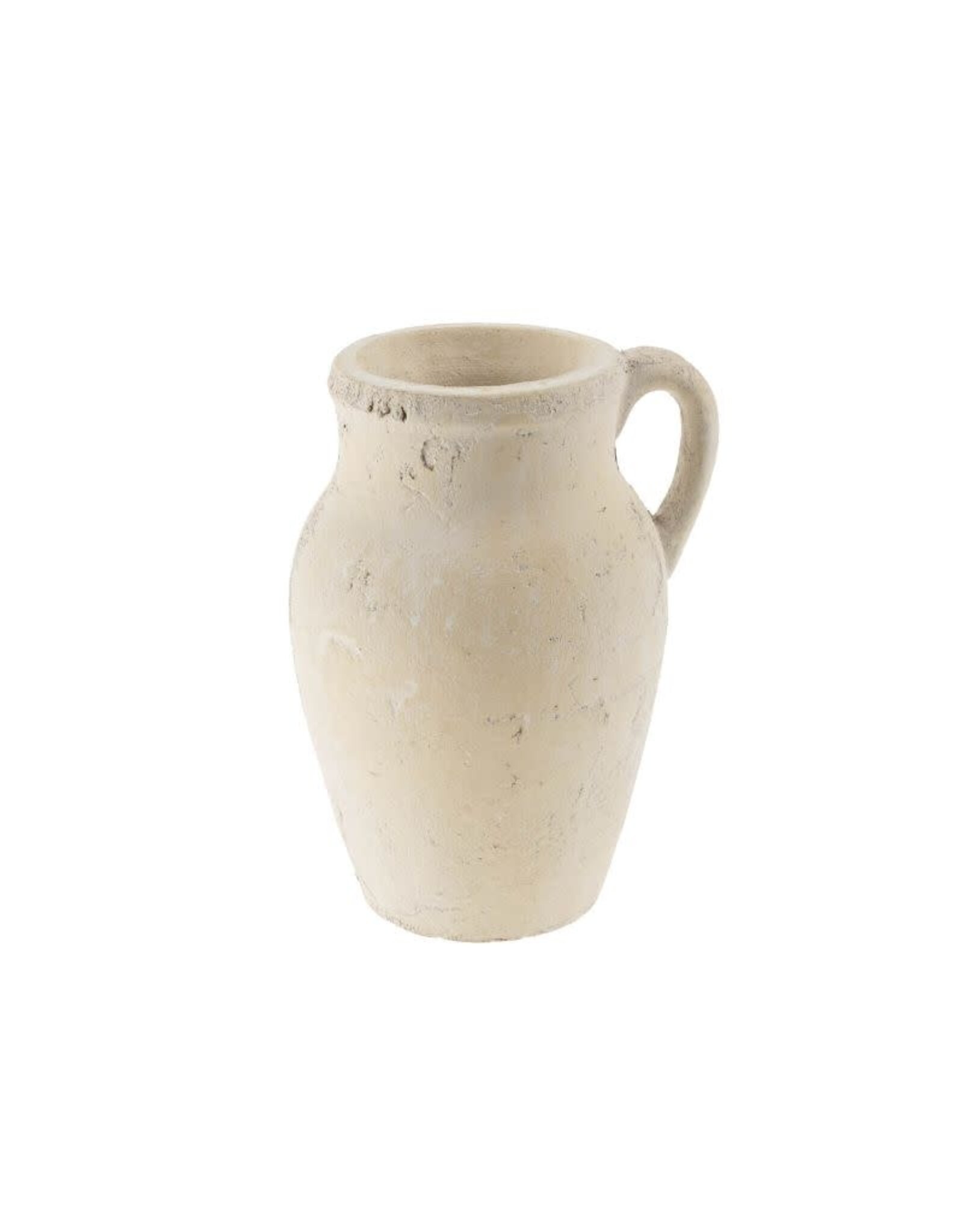 Rhodes Pitcher Vase S, Cream