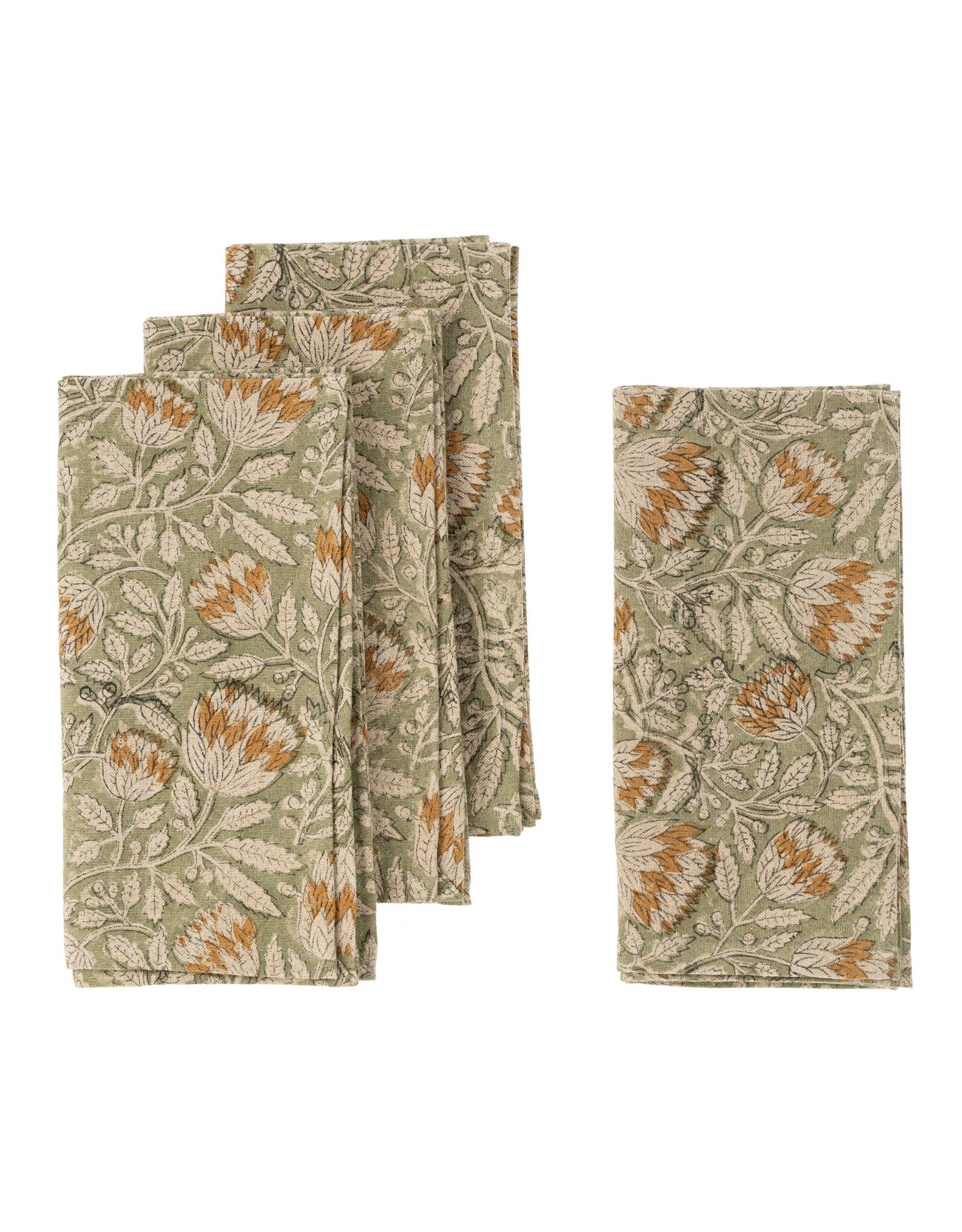 Varanasi Block Print Napkins S/4