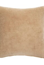 18x18 Vera Velvet Pillow, Bisque