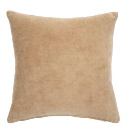 18x18 Vera Velvet Pillow, Bisque