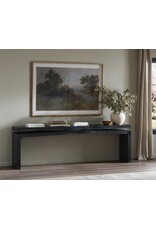 Matthes Large Console Table in Aged Black Pine 94"
