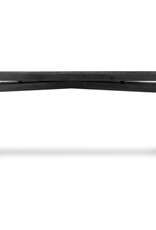 Matthes Large Console Table in Aged Black Pine 94"