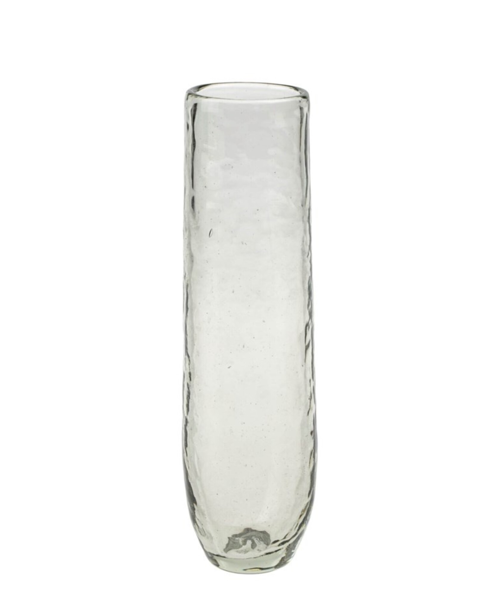Hammered Glass Bud Vase