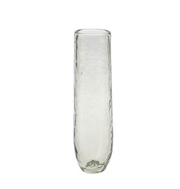 Hammered Glass Bud Vase