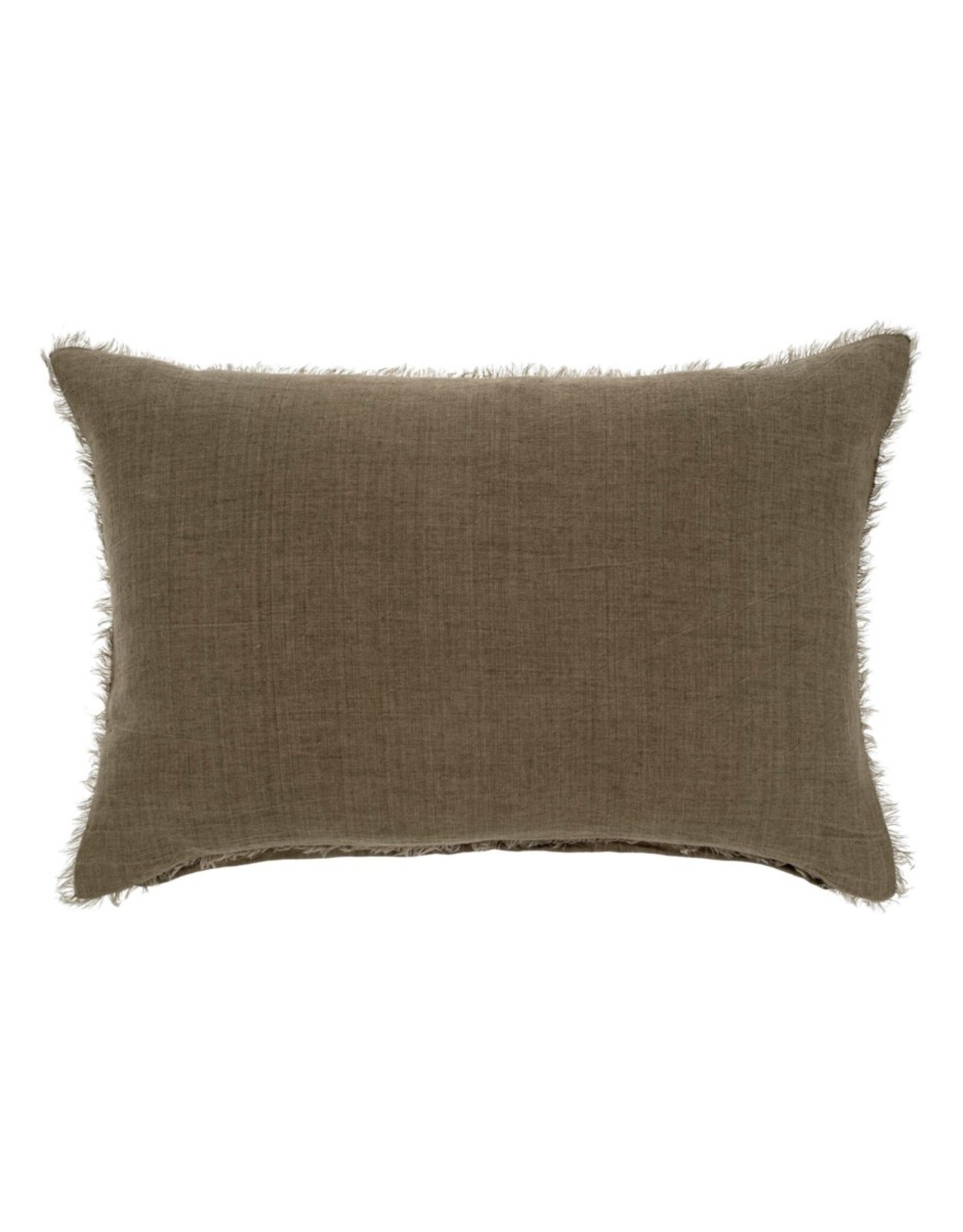 Lina Linen Pillow, Mink 16x24