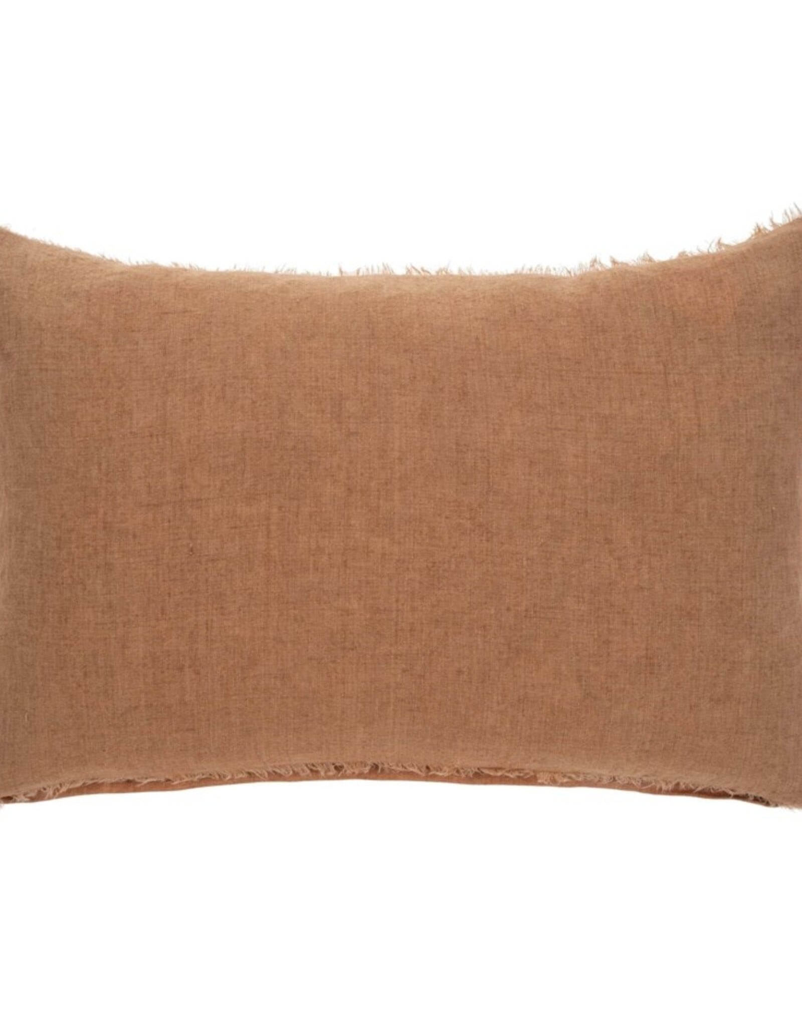 Lina Linen Pillow, Terracotta 16x24