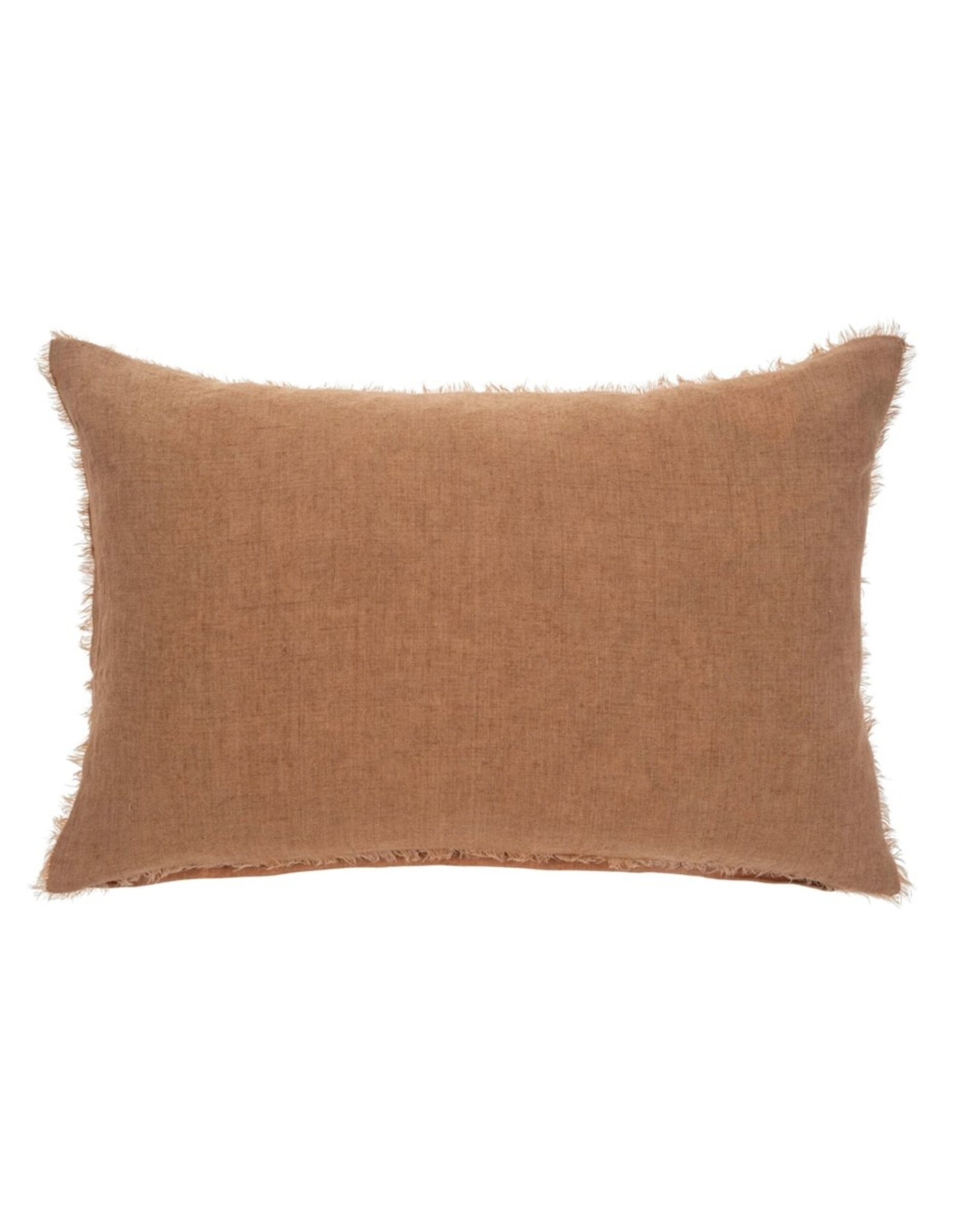 Lina Linen Pillow, Terracotta 16x24