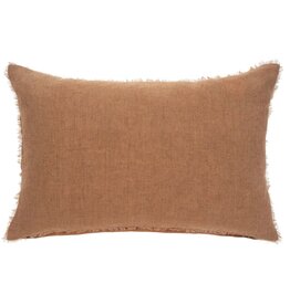 16x24 Lina Linen Pillow, Terracotta
