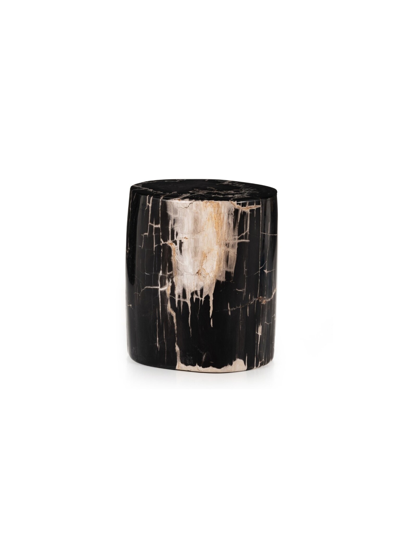 Kos End Table in Dark Petrified Wood