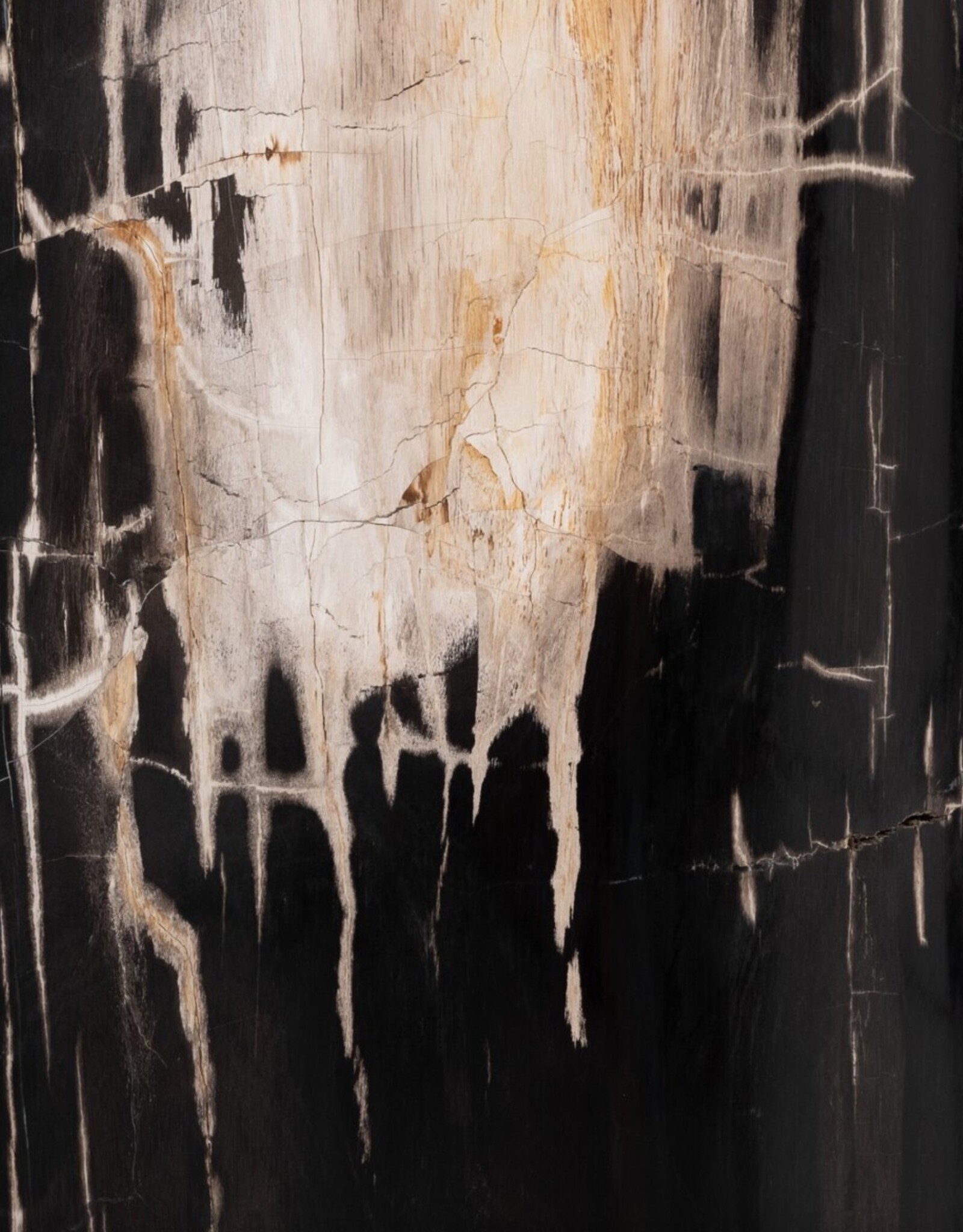 Kos End Table in Dark Petrified Wood