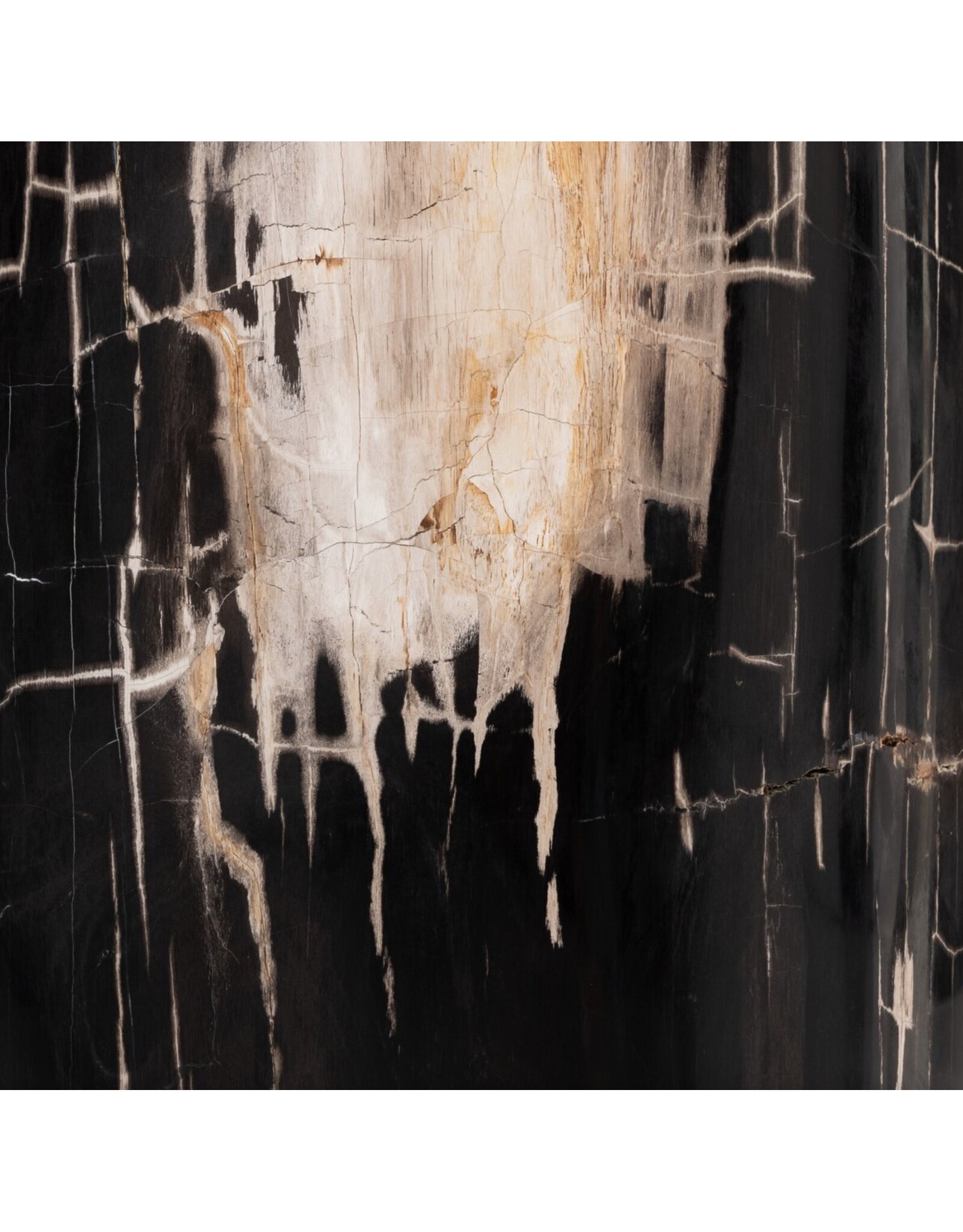 Kos End Table in Dark Petrified Wood