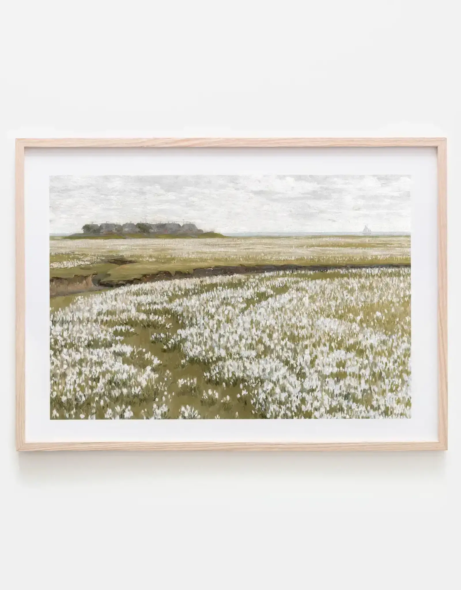 Flower Fields Vintage Art Print