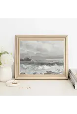 Rolling Waves Vintage Art Print