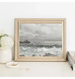 Rolling Waves Vintage Art Print