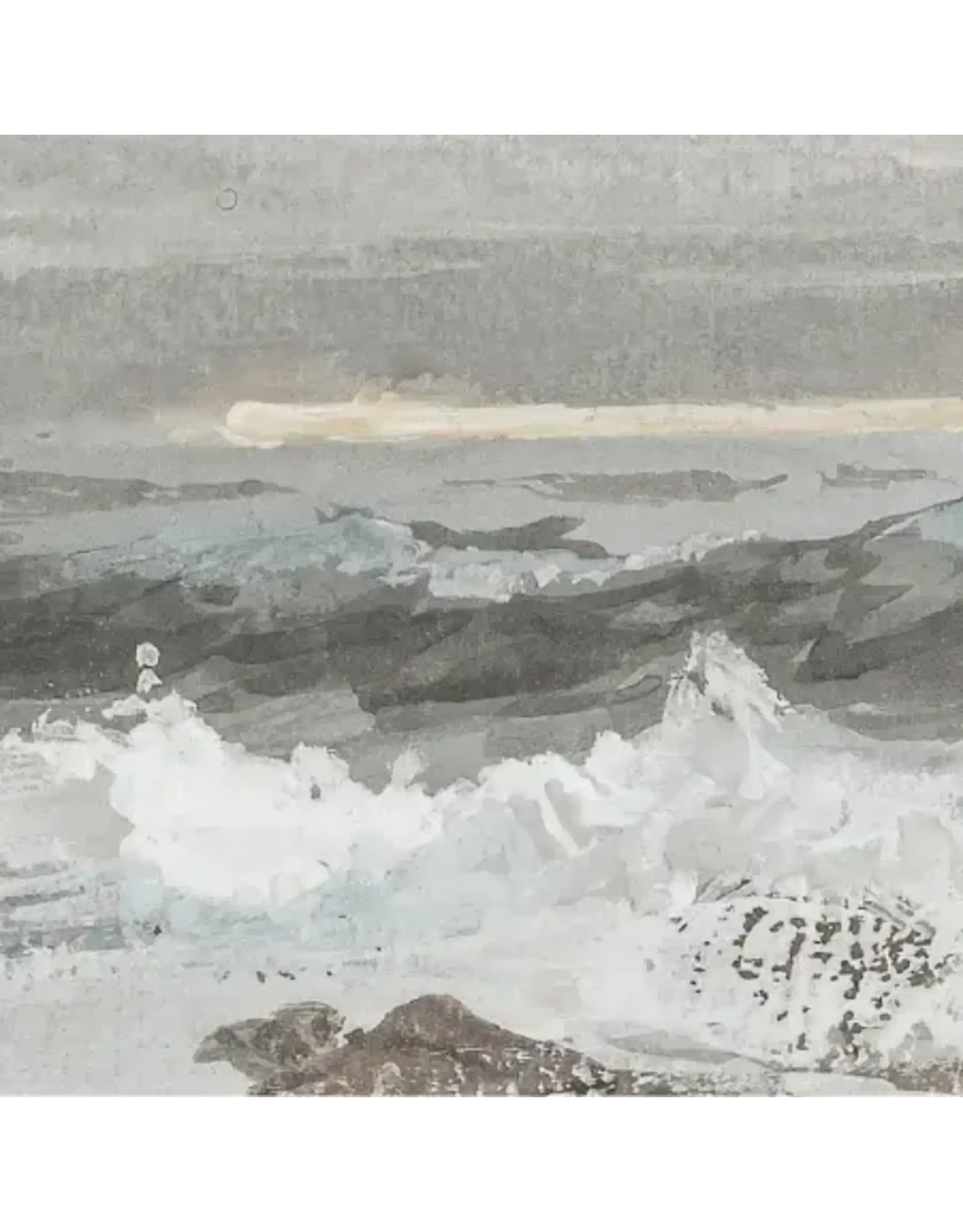 Rolling Waves Vintage Art Print