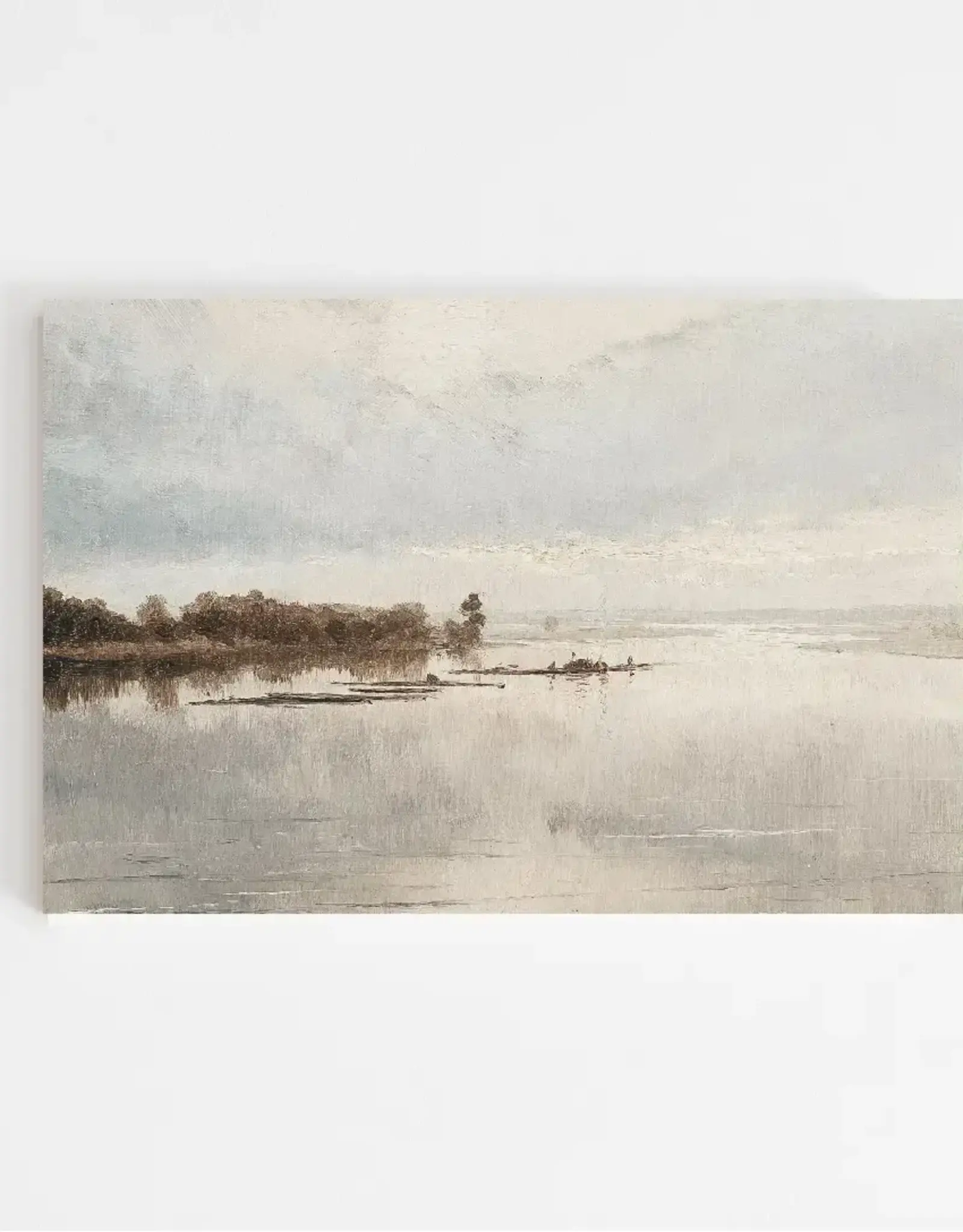 Black Framed Serene View Art Print
