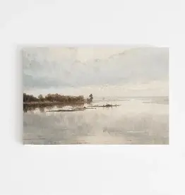 Black Framed Serene View Art Print