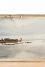 Black Framed Serene View Art Print