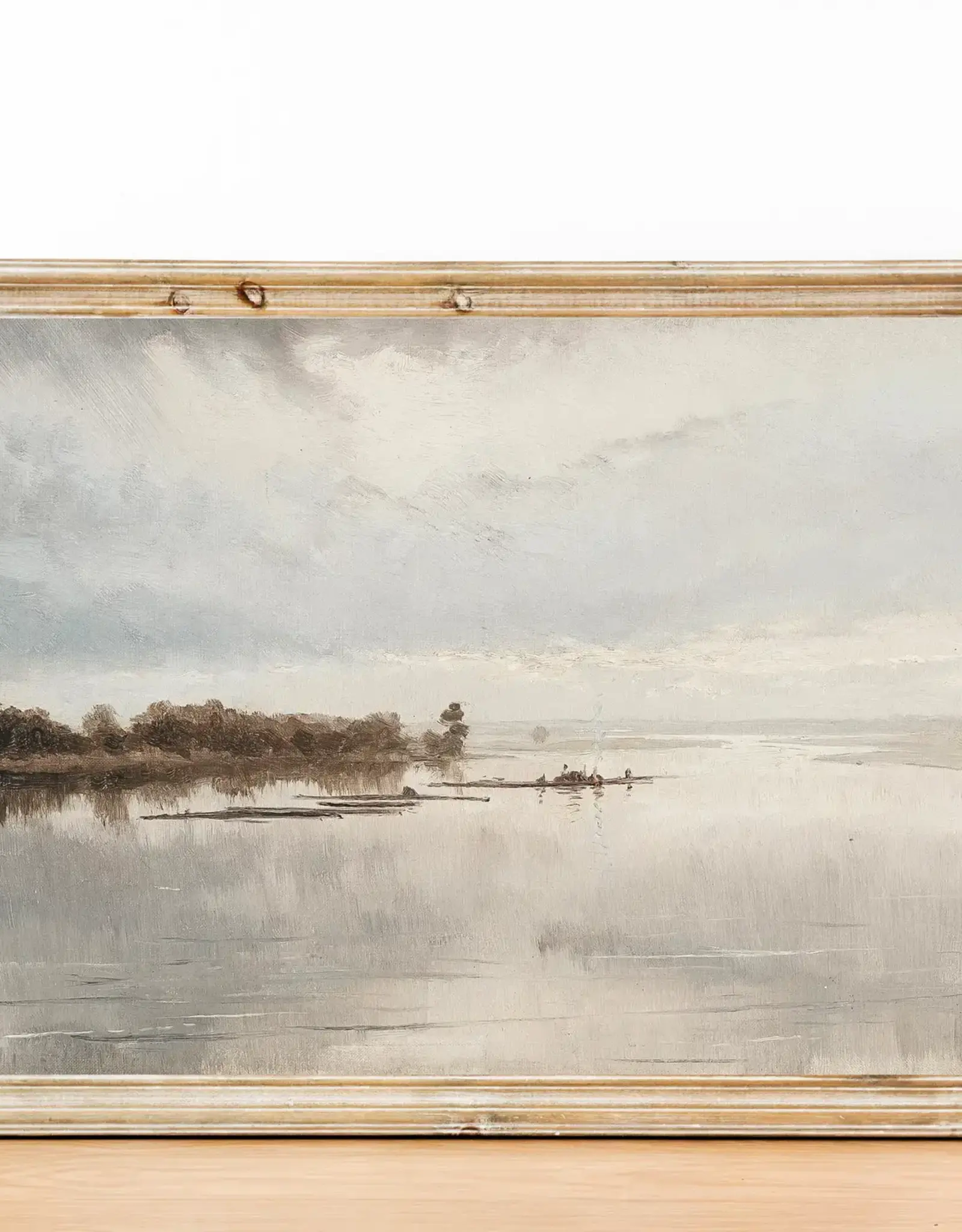 Black Framed Serene View Art Print