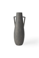 Kilian Tall Matte Brown-Gray Double Ear Vase