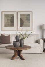 Kilian Tall Matte Brown-Gray Double Ear Vase