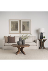 Kilian Tall Matte Brown-Gray Double Ear Vase