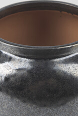 Kora Short Dark Metallic Double Ear Vase