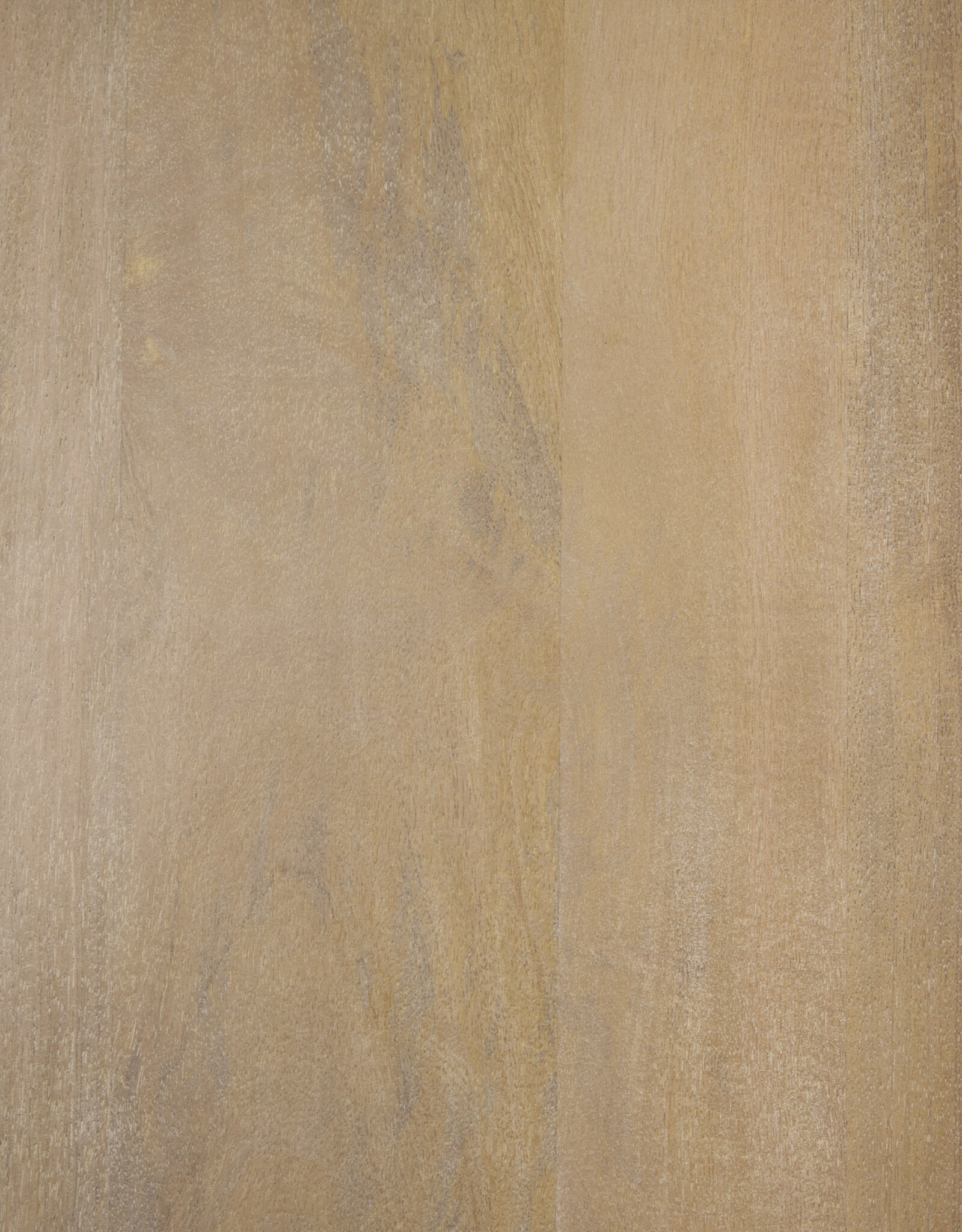 Terra Light Brown Wood Round Fluted Dining Table