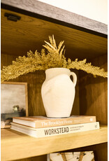 Rhodes Pitcher Vase S, Cream