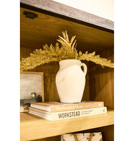 Rhodes Pitcher Vase S, Cream