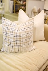 Chris Loves Julia × Loloi Beige/Black Pillow, 22x22