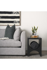 Sobi Matte Black Square Metal Side Table