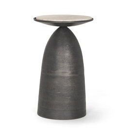 Russo Gunmetal Accent Table