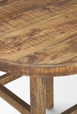 Rosie Large Brown Wood End Table