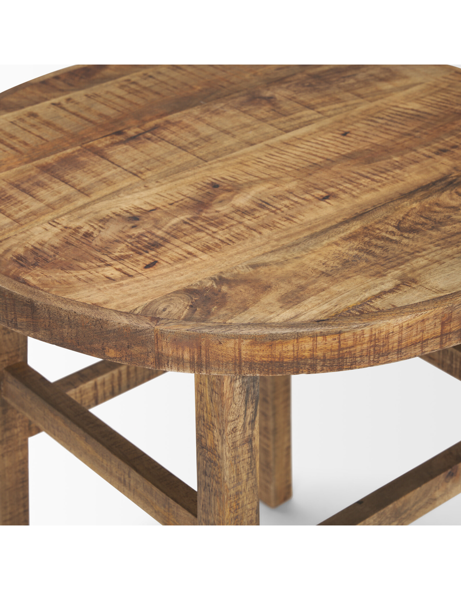 Rosie Large Brown Wood End Table