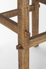 Rosie Large Brown Wood End Table