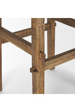 Rosie Large Brown Wood End Table