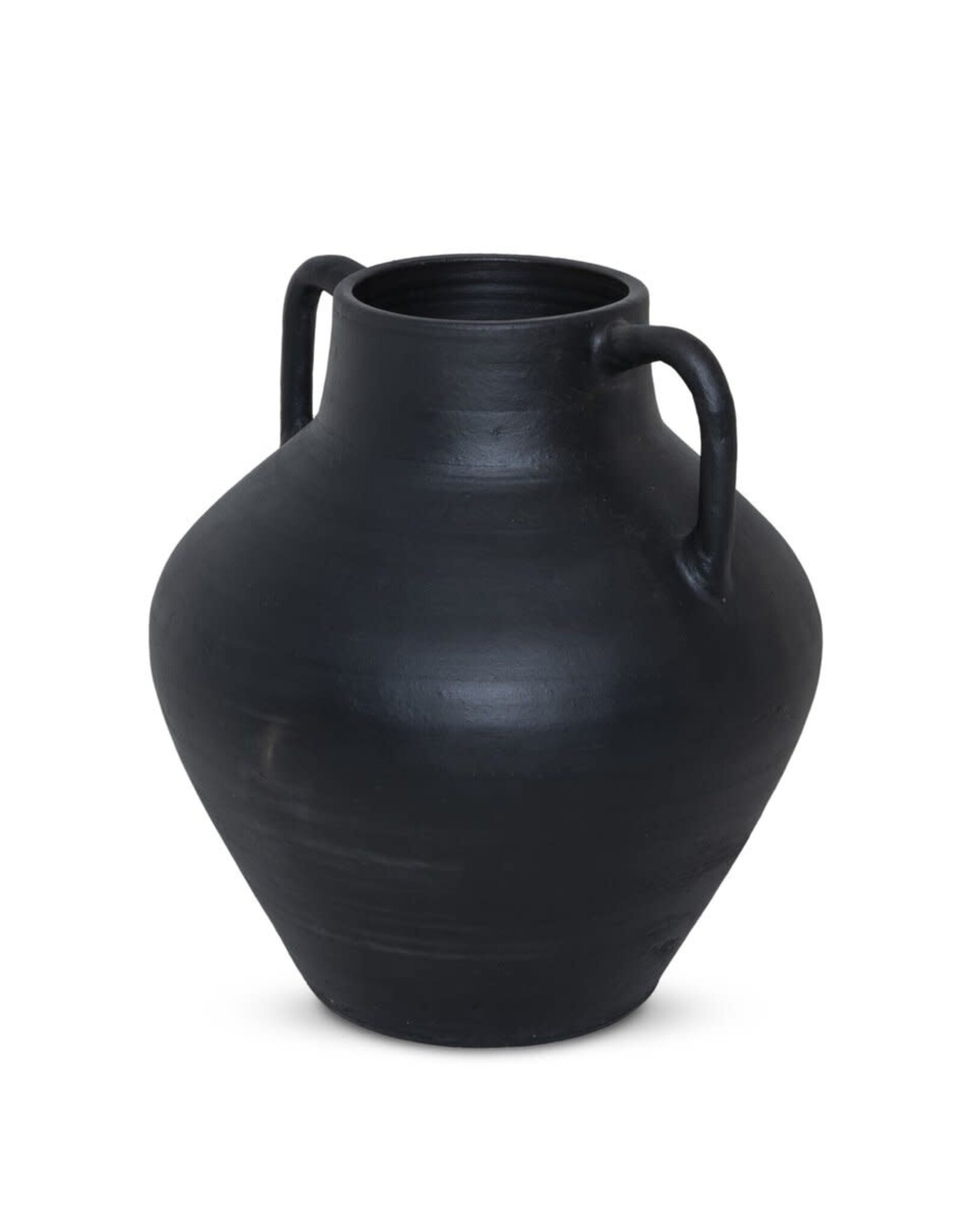 Atrani Vessel, Aged Black Terracotta